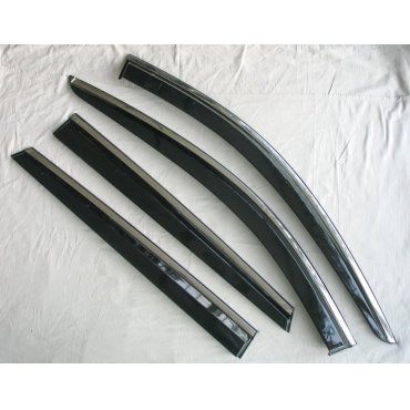 Mazda CX-9 2016+ ветровики дефлекторы окон ASP с молдингом нержавеющей стали / sunvisors