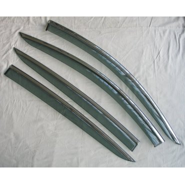 Ford Focus 4 2019+ хэтчбек ветровики дефлекторы окон ASP с молдингом нержавеющей стали / sunvisors Ford Focus 4 2019+ хэтчбек ветровики дефлекторы окон ASP с молдингом нержавеющей стали / sunvisors