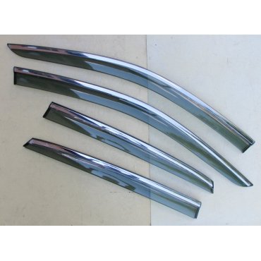 Volkswagen Jetta Mk7 2019+ ветровики дефлекторы окон ASP с молдингом нержавеющей стали / sunvisors