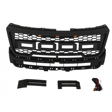 Ford Explorer Mk5 2016+ решетка радиатора с LED огнями в стиле Raptor