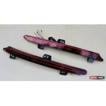 Honda Accord 10 2018+ LED вставки катафоты в задний бампер с лого CP2 красные