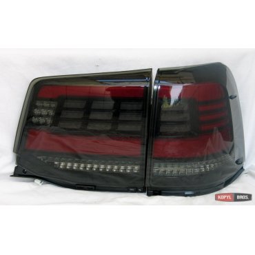 Toyota Land Cruiser 200 2016+ оптика задняя LED черно красная стиль ZW  Toyota Land Cruiser 200 2016+ оптика задняя LED черно красная стиль ZW