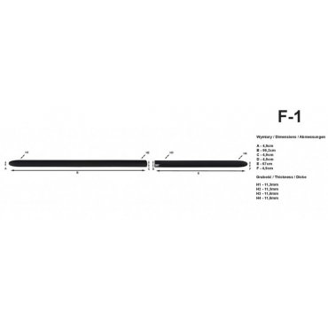 Молдинги на двери Automotiva F-1 / side door moldings Молдинги на двери Automotiva F-1 / side door moldings