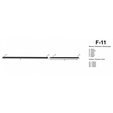 Молдинги на двери Automotiva F-11 / side door moldings Молдинги на двери Automotiva F-11 / side door moldings