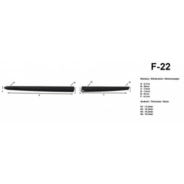 Молдинги на двери Automotiva F-22 / side door moldings Молдинги на двери Automotiva F-22 / side door moldings