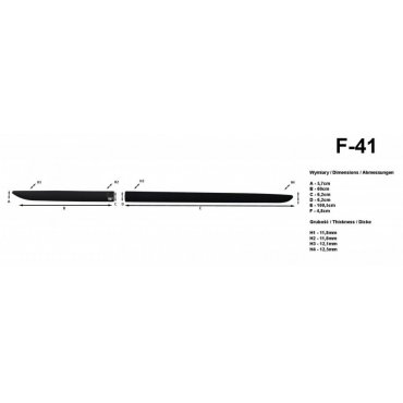 Молдинги на двери Automotiva F-41 / side door moldings   Молдинги на двери Automotiva F-41 / side door moldings