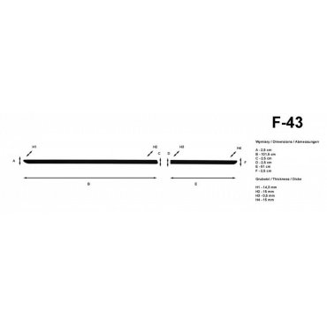 Молдинги на двери Automotiva F-43 / side door moldings Молдинги на двери Automotiva F-43 / side door moldings