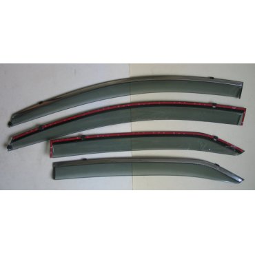 Toyota Corolla E170/ Altis  ветровики дефлекторы окон ASP с молдингом нержавеющей стали / sunvisors