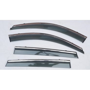 Chery Tiggo 4 2017+ ветровики дефлекторы окон ASP с молдингом нержавеющей стали / sunvisors