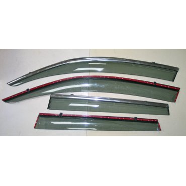 Subaru Forester SJ ветровики дефлекторы окон  ASP с молдингом нержавеющей стали / sunvisors