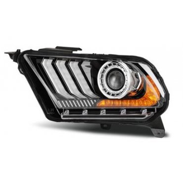 Ford Mustang Mk5 2010+ оптика передняя черная Ford Mustang Mk5 2010+ оптика передняя черная