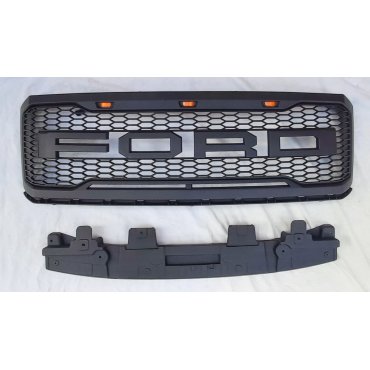 Ford Expedition 2007+ решетка радиатора с LED огнями в стиле Raptor KRN