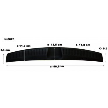 Hyundai I30 хэтчбек  Mk2 накладка защитная на задний бампер полиуретановая