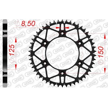 Зірка AFAM 520 SLK-Steel Chainwheel - KTM [Black]