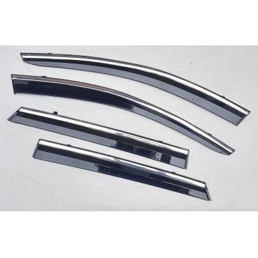 Hyundai Tucson L 2021+ ветровики дефлекторы окон ASP с молдингом нержавеющей стали / sunvisors