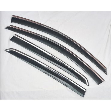 Volkswagen Golf Mk8 2021+ хэтчбек  ветровики дефлекторы окон ASP с молдингом нержавеющей стали / sunvisors