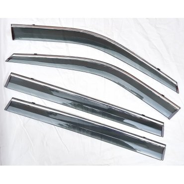 Toyota Highlander XU70 2021+ ветровики дефлекторы окон ASP с молдингом нержавеющей стали / sunvisors Toyota Highlander XU70 2021+ ветровики дефлекторы окон ASP с молдингом нержавеющей стали / sunvisors