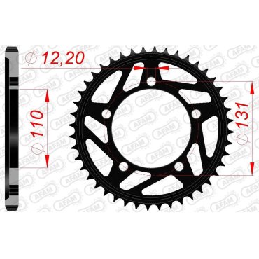 Зірка AFAM 525 Steel Chainwheel - BMW [Black]