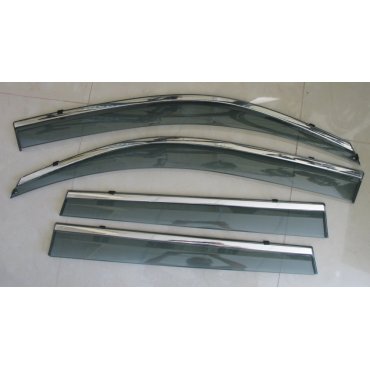 Nissan X-trail T31 ветровики дефлекторы окон ASP с молдингом нержавеющей стали / sunvisors Nissan X-trail T31 ветровики дефлекторы окон ASP с молдингом нержавеющей стали / sunvisors