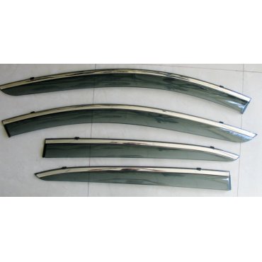 Mazda 3  ветровики дефлекторы окон ASP с молдингом нержавеющей стали / sunvisors