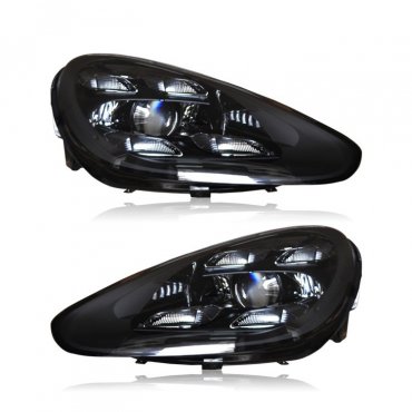 Porsche Cayenne 958 2011+ оптика передняя FULL LED тюнинг 2018+ look V1