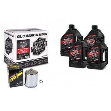 Комплект Maxima V-TWIN TWIN-CAM Quick Change Kit - Syntetic [Chrome]