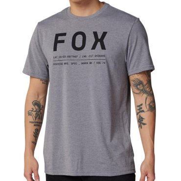 Футболка FOX TECH Short Sleeve Tee - NON STOP [Graphite]