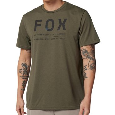 Футболка FOX TECH Short Sleeve Tee - NON STOP [Olive Green]