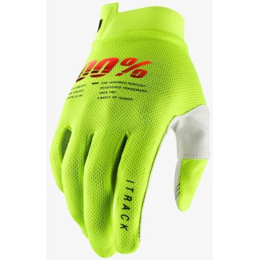 Перчатки 100% iTRACK Glove [Fluo Yellow]