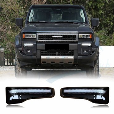 Toyota Land Cruiser Prado 250 2024+ дневные ходовые огни на бампер ДХО ( DRL) Toyota Land Cruiser Prado 250 2024+ дневные ходовые огни на бампер ДХО ( DRL)