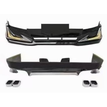 Toyota Prado 120 2003+ накладки передняя и задняя на бамперы Bodykit Black Toyota Prado 120 2003+ накладки передняя и задняя на бамперы Bodykit Black