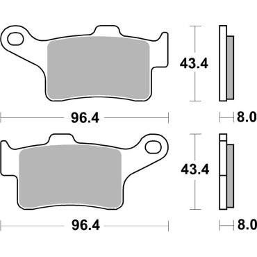 Гальмівні колодки SBS High Performance Front Brake Pads