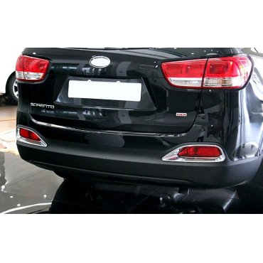 Kia Sorento UM 2015+ хром накладки  на противотуманные фонари Kia Sorento UM 2015+ хром накладки  на противотуманные фонари