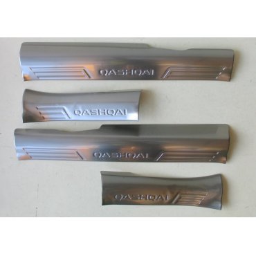 Nissan Qashqai J11 Mk2 накладки защитная на пороги дверных проемов верхние Nissan Qashqai J11 Mk2 накладки защитная на пороги дверных проемов верхние