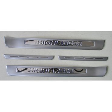 Toyota Highlander XU50 2014 накладки  на пороги дверных проемов  Toyota Highlander XU50 2014 накладки  на пороги дверных проемов