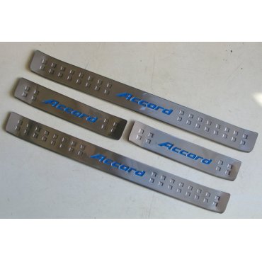 Honda Accord 9 накладки на пороги дверных проемов  Honda Accord 9 накладки на пороги дверных проемов