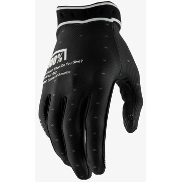 Перчатки 100% RIDEFIT Glove [Dark Black]