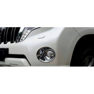 Toyota Prado 150 2014+ накладки хром на противотуманные фары Toyota Prado 150 2014+ накладки хром на противотуманные фары