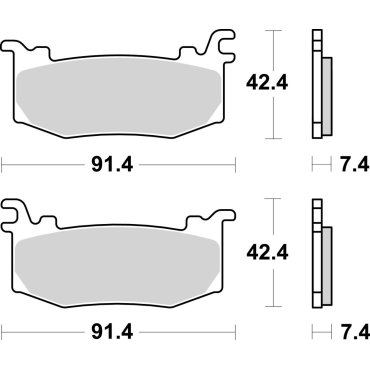 Гальмівні колодки SBS Track Days Front Brake Pads