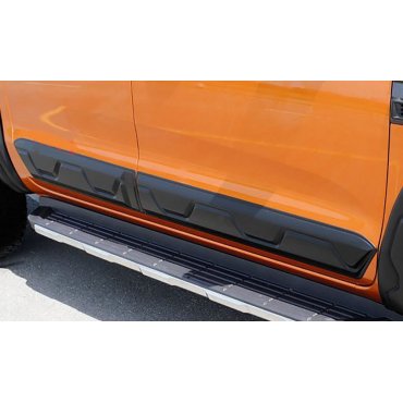 Ford Ranger T6 T7 молдинги дверные черные матовые широкие   Ford Ranger T6 T7 молдинги дверные черные матовые широкие