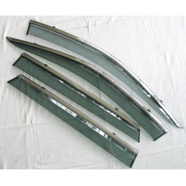 Subaru Outback 2015+  ветровики дефлекторы окон ASP с молдингом нержавеющей стали / sunvisors