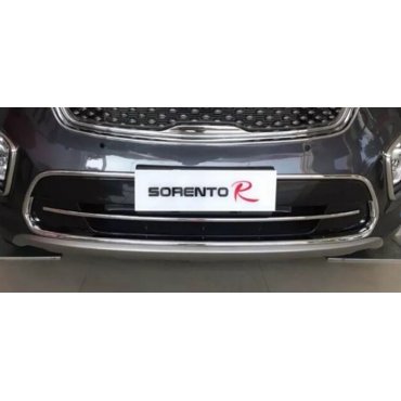 Kia Sorento UM 2015+ хром накладки на решетку радиатора тип B Kia Sorento UM 2015+ хром накладки на решетку радиатора тип B