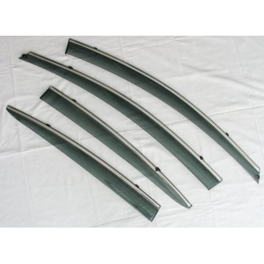 Kia Cerato K3 2012+ ветровики дефлекторы окон ASP с молдингом нержавеющей стали / sunvisors