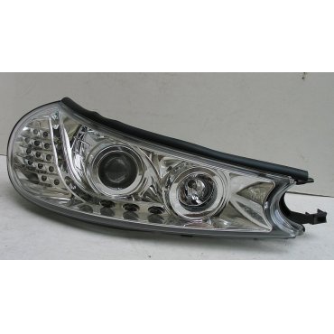 Ford Mondeo 2 оптика передняя хром LED Ford Mondeo 2 оптика передняя хром LED