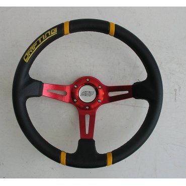 Руль ASP Drifting красный виниловый Руль ASP Drifting красный виниловый