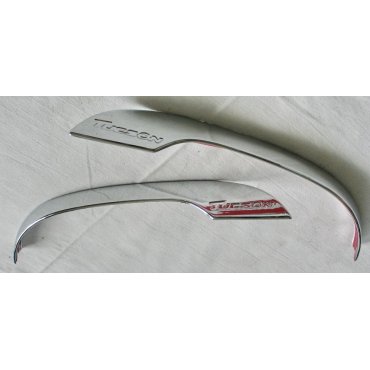 Hyundai Tucson TL 2015 накладки хром на зеркала с лого V3