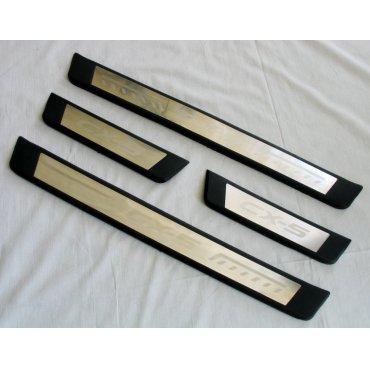 Mazda CX-5 2017+ накладки порогов дверных проемов ABS тип C