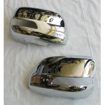 Toyota Land Cruiser 200 2016+ хром накладки на зеркала цельные