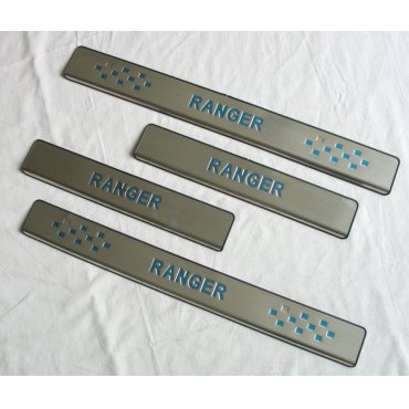 Ford Ranger T6 T7  накладки порогов дверных проемов V1 Ford Ranger T6 T7  накладки порогов дверных проемов V1