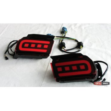 Toyota Prado 150 2014+ LED вставки катафоты в задний бампер тип V1 Toyota Prado 150 2014+ LED вставки катафоты в задний бампер тип V1